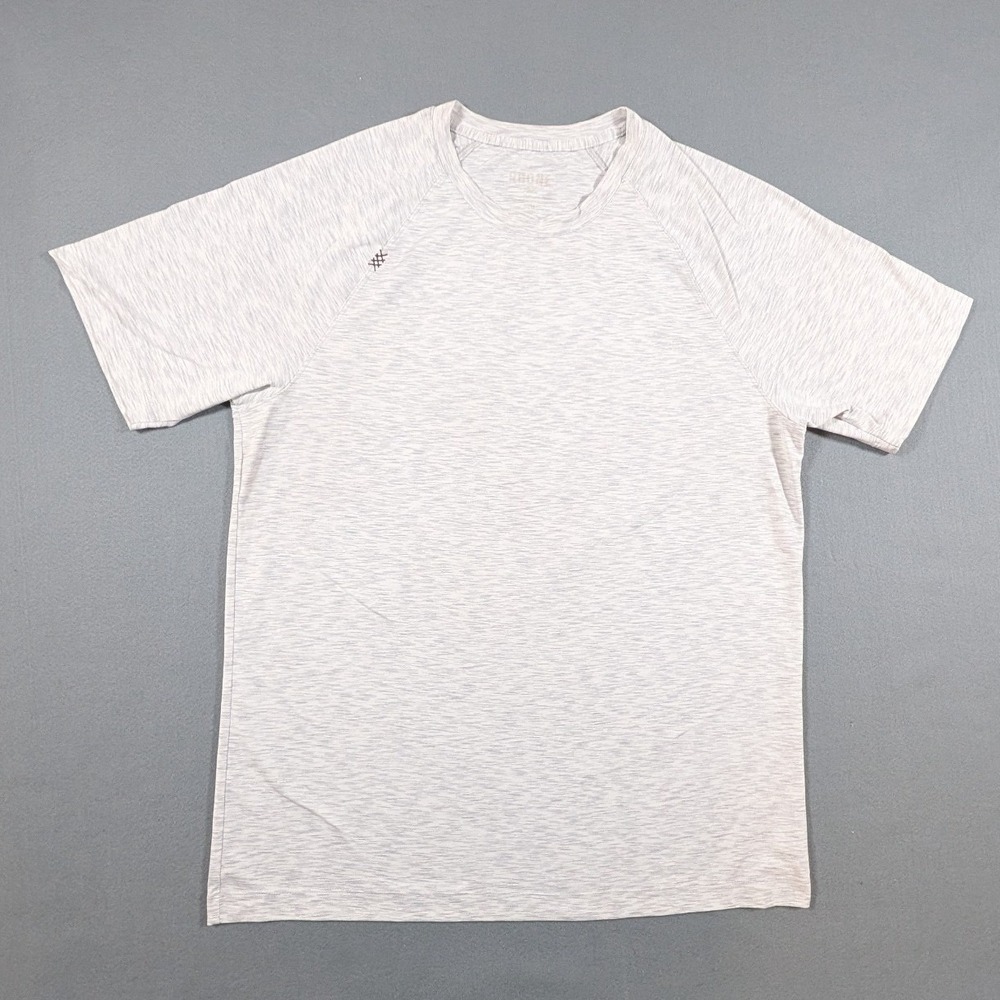 Rhone Reign Short Sleeve Shirt Mens Medium Grey Heather Activewear 100402